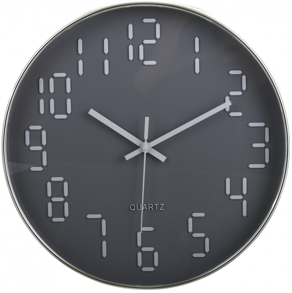 Часы настенные Say 30,5x30,5x4,3 см серый Sensio