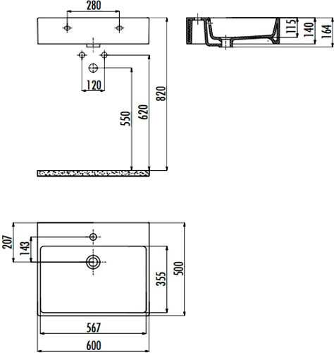 Умывальник CREAVIT Next