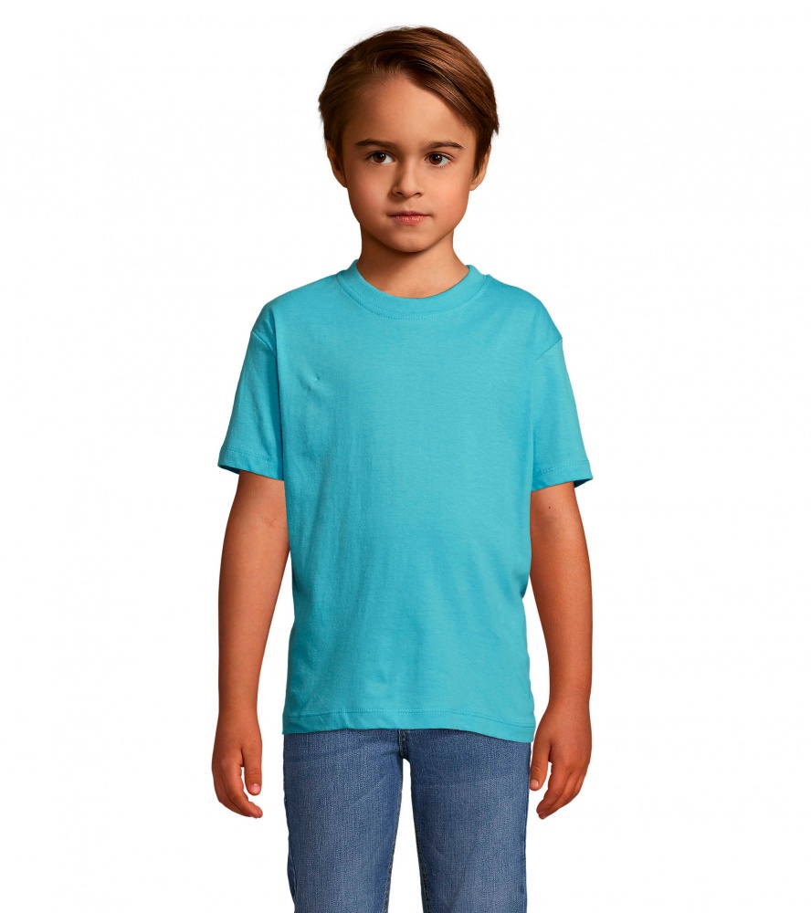 Футболка для хлопчиків Sol's Regent Kids р.104 бірюзовий 1197022504A
