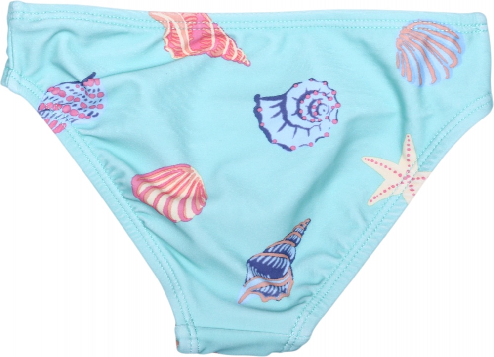 Купальник для девочек HW 25ENGL1 р.98-104 голубой с принтом