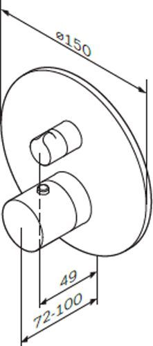 Змішувач для душу AM.PM Like F8075600