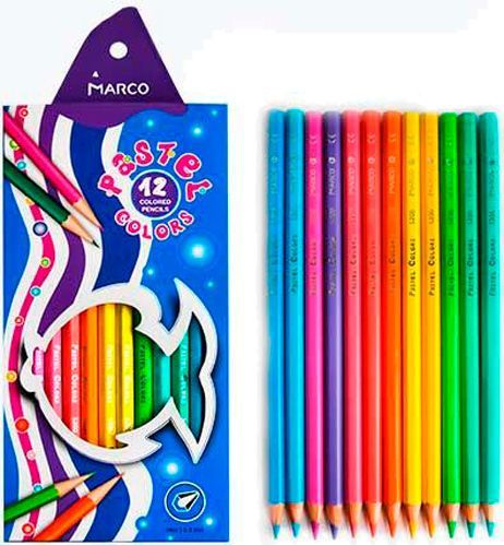 Олівці кольорові Pastel Colors 5200-12CB Т Marco