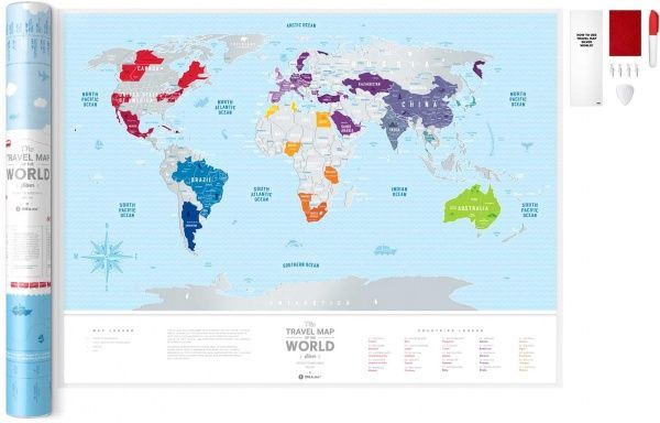 Скретч-карта мира 