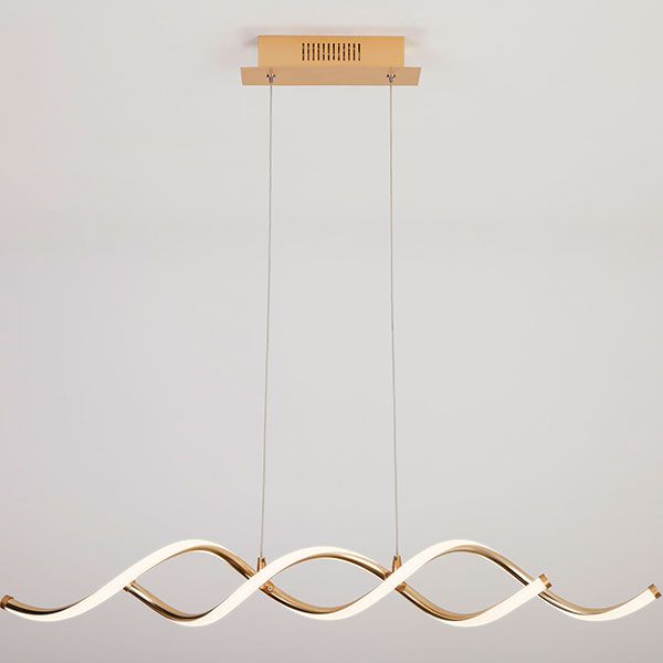 Люстра светодиодная Strotskis Leavi 60 Вт золото 90074/1