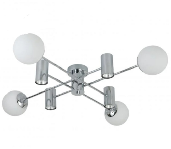 Люстра Miorro Palermo металл/стекло 4x7 Вт GU10 хром 51-311-042