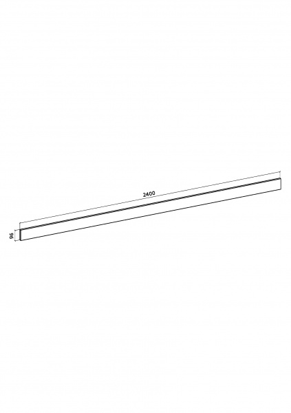 Цоколь МС Глория 96х2400 мм ЛДСП дуб артизан