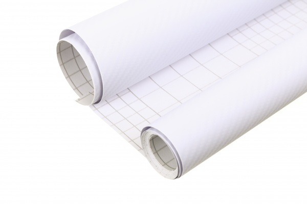 Пленка самоклеющаяся защитная белый карбон 0,67x2 м