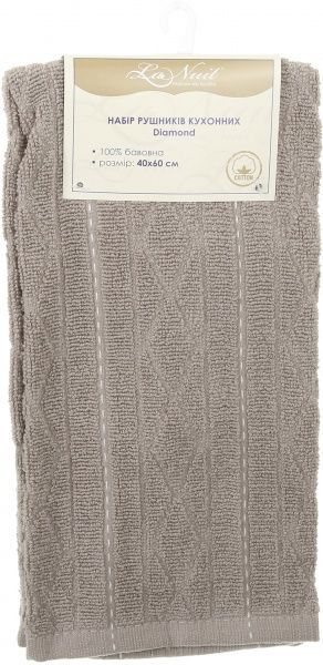 Набір рушників кухонних Diamond 40x60 см La Nuit бежевий 