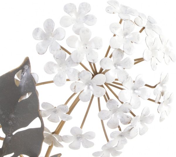 Декор настінний Bouquet 57x49,5 см сірий із золотим 