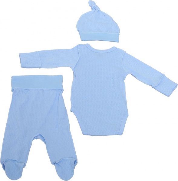 Комплект дитячого одягу Фламінго блакитний р.56 433-208 