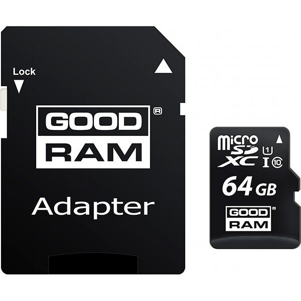 Карта памяти Goodram microSDXC 64 ГБ Class 10 M1AA-0640R12