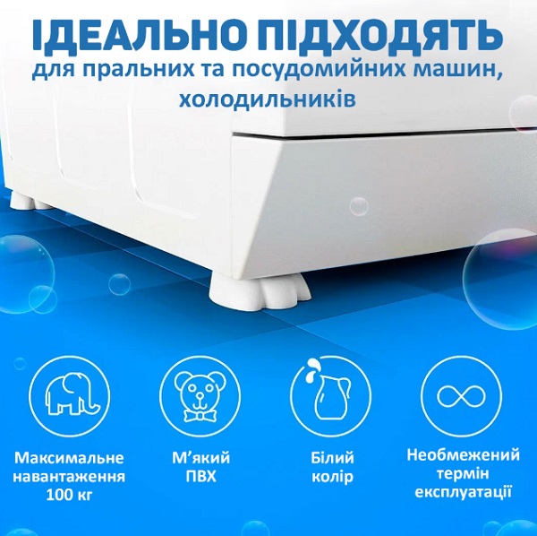 Антивібраційні підставки Savitel під пральну машину 71133