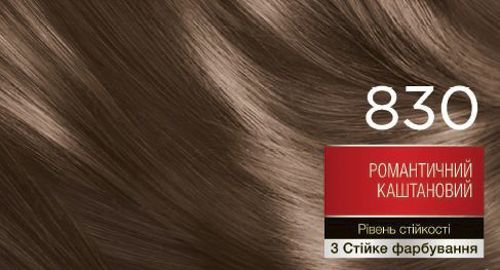Крем-фарба для волосся Brillance Brillance 830 романтичний каштановий 142,5 мл