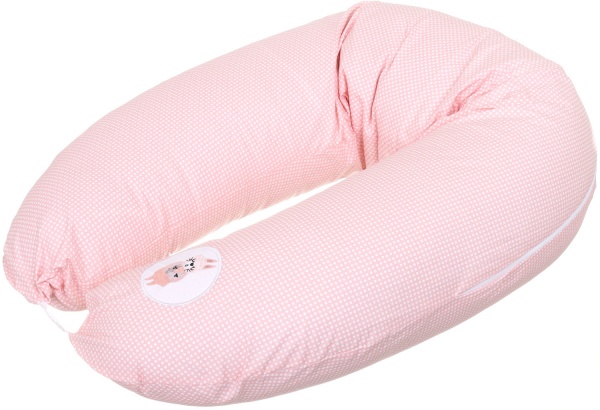 Подушка для кормления Papaella Горошек 30x170 см пудра 