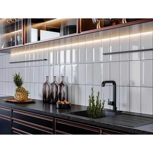 Плитка Golden Tile Metrotiles білий сатин 460161 10x20 