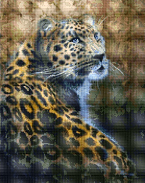 Алмазна мозаїка Набір зі стразами Ідейка Граціозний хижак 40*50см Ідейка 