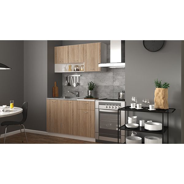 Кухня Грейд Плюс Берта дуб сонома ДСП 1,2м