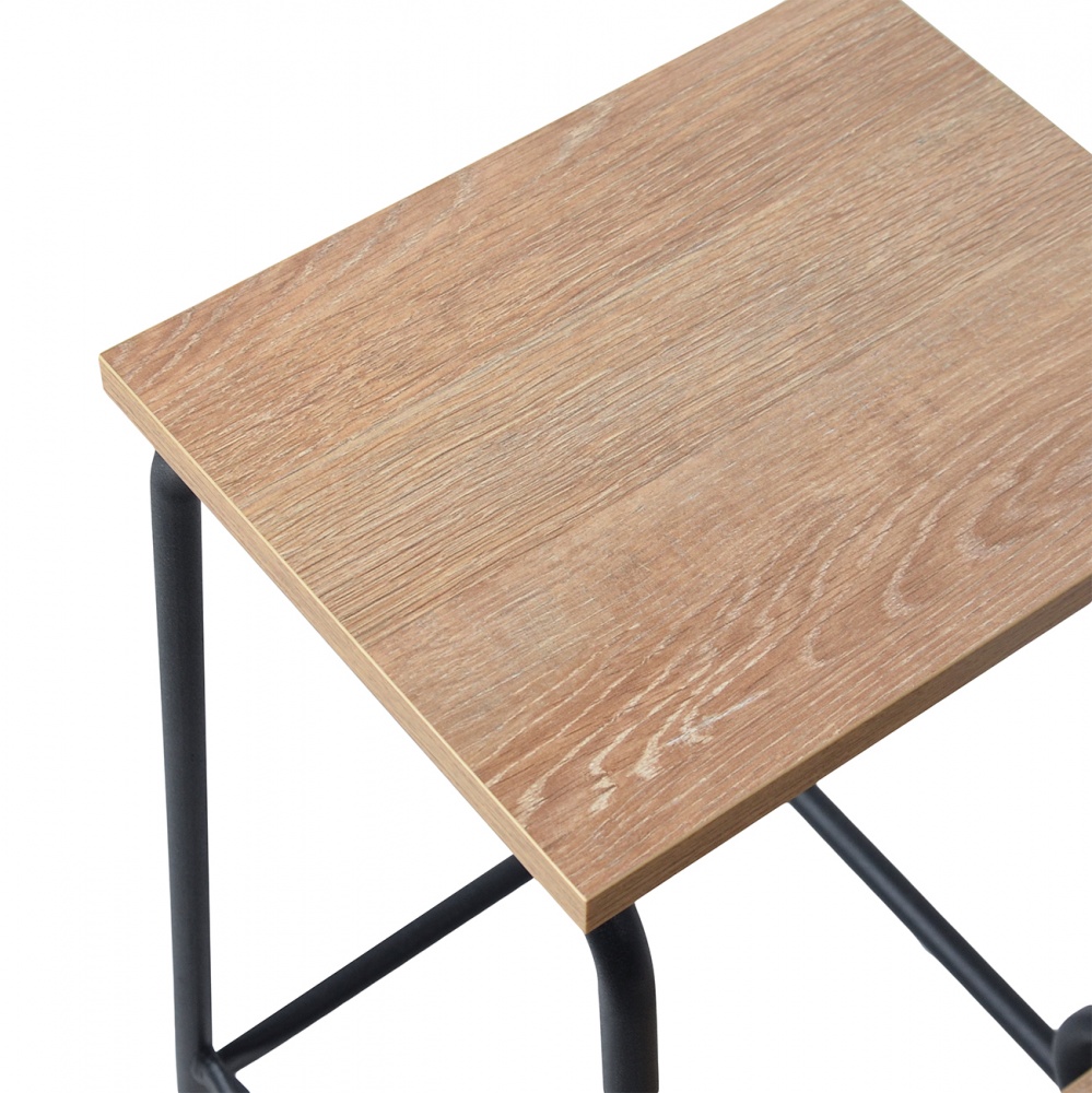 Лестница-стул Vitan d16 черный каркас дуб античный / черный