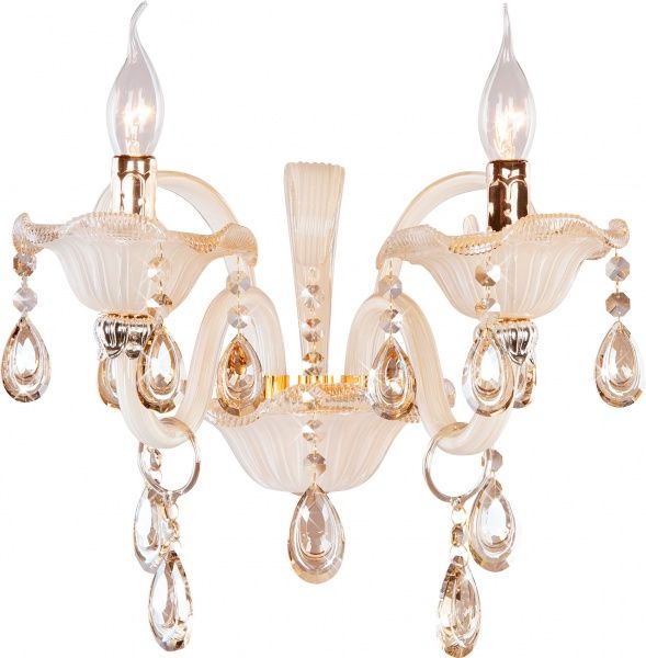 Бра Strotskis Albertina 2x60 Вт E14 золотисто-бежевый 124/2