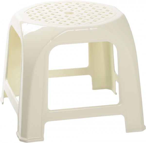 Табурет пластиковый Алеана Малятко 27x32x32 см светло-бежевый  