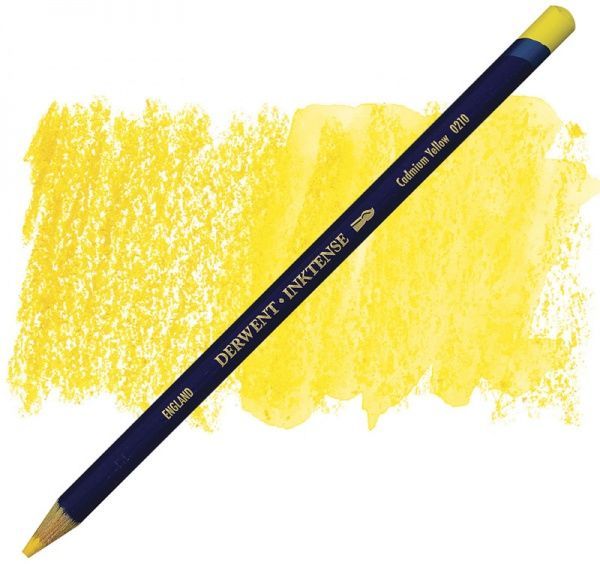 Олівець чорнильний Inktense 0210 Кадмій жовтий Derwent