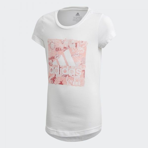 Футболка Adidas JG MH BOS BOX FM4481 164 білий