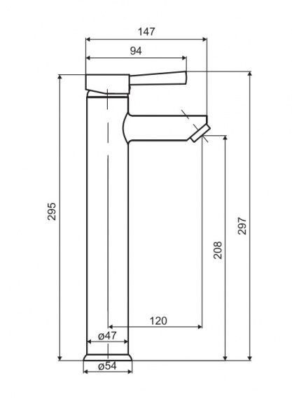 Змішувач для умивальника Damixa високий Origin Line 760220000