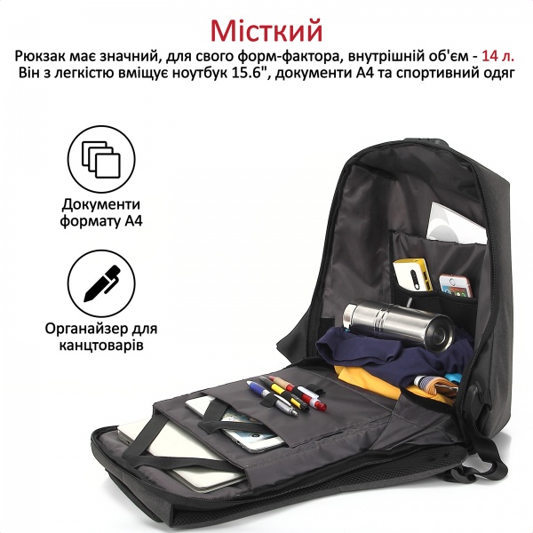 Рюкзак для ноутбука Promate Defender-16 15.6