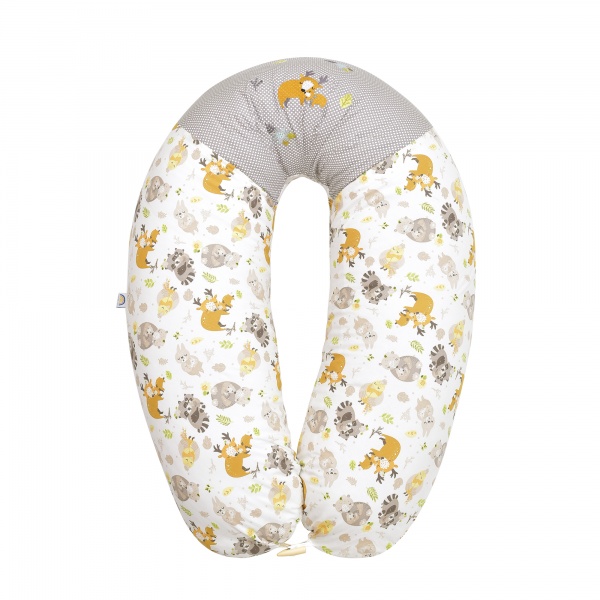 Подушка для годування IDEIA Обіймашки з вишивкою і ґудзиком 30x190 см різнокольоровий 4820227285068 