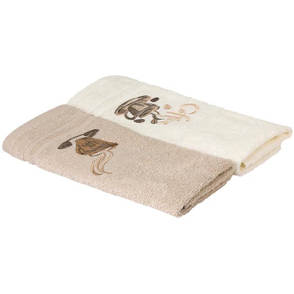 Набор полотенец Kanra Havana молочный/бежевый 30x50 см