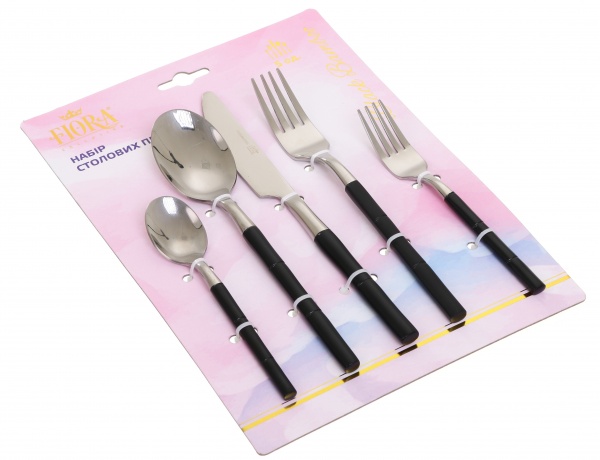 Набор столовых приборов Black Bamboo 5 шт Fiora