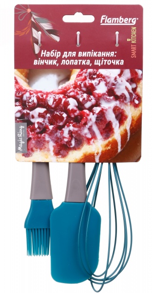 Набор кухонных принадлежностей Magic Ring бирюзовый 3шт. Flamberg Smart Kitchen