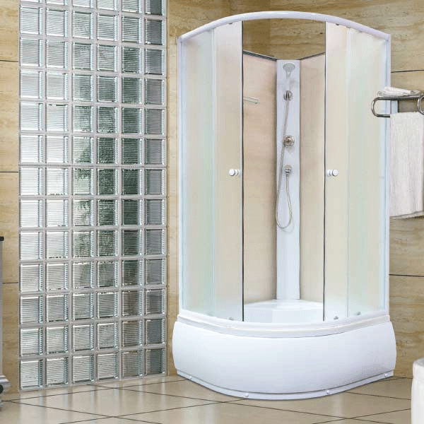 Душевой бокс UP! (Underprice) WKA 623 900x900x1950 стекло матовое, профиль белый