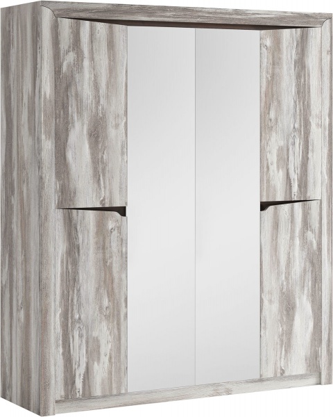 Шафа з дзеркалом Світ Меблів 4ДЗ Соломія юкон 