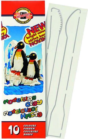 Пластилин Пингвины 10 цветов 131506 Koh-i-Noor