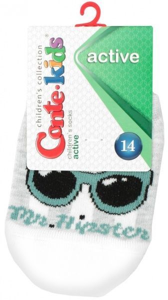 Носки детские Conte-Kids CK ACTIVE (ультракороткі) 329 17С-87СП р.14 светло-серый 