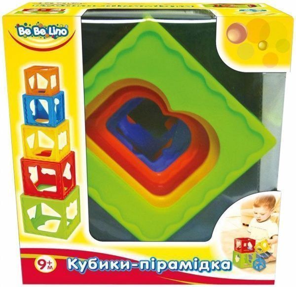 Игрушка развивающая Bebelino кубики-пирамидка 57028