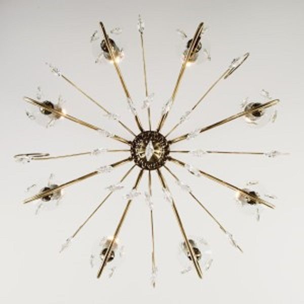 Люстра підвісна Strotskis Ravenna 8x60 Вт E14 антична бронза 10104/8 