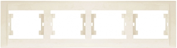 Рамка четырехместная Makel Defne горизонтальная кремовый 42010704