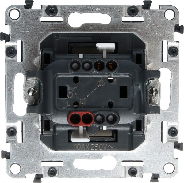 Выключатель одноклавишный Legrand Life без подсветки 10 А 250В кремовый 752501