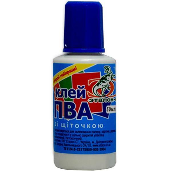 Клей ПВА Эталон-С с кисточкой 50 мл