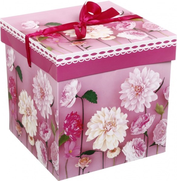 Коробка складная Полосы/горох 20x20x20 см (EBXM9801)