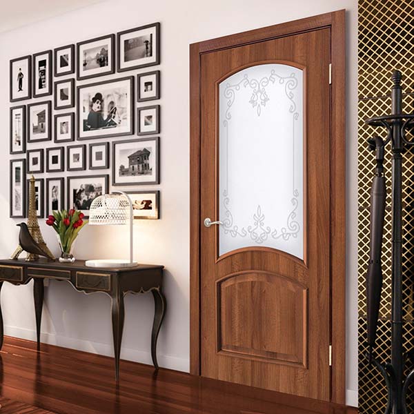 Дверное полотно ОМиС Адель 2 ПО 800 мм ольха европейская