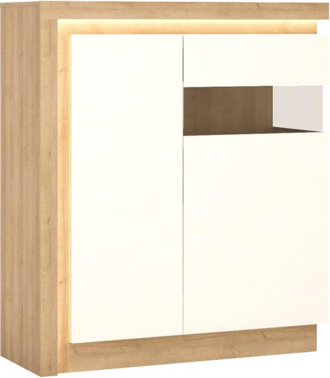 Витрина Meble Wojcik LYON LYOV04 P 2D дуб ривьера 