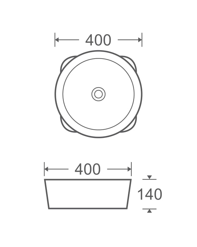 Умывальник Mixxen Twist белый 40x40x14см MXWE0822