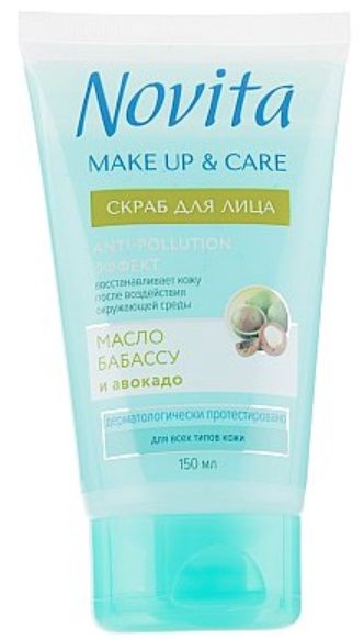 Скраб Novita для лица Make Up & Care 150 мл