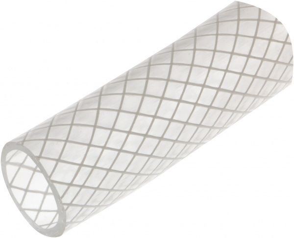 Труба прозрачная армированная  из морозоустойчивого ПВХ D19/21 мм