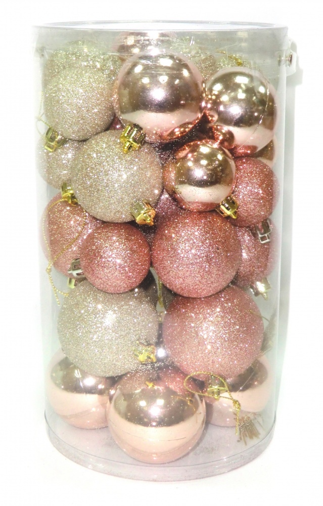 Набір ялинкових куль Тренд EPI-19512/13/26 в асортименті d 40 мм 30 шт./уп.