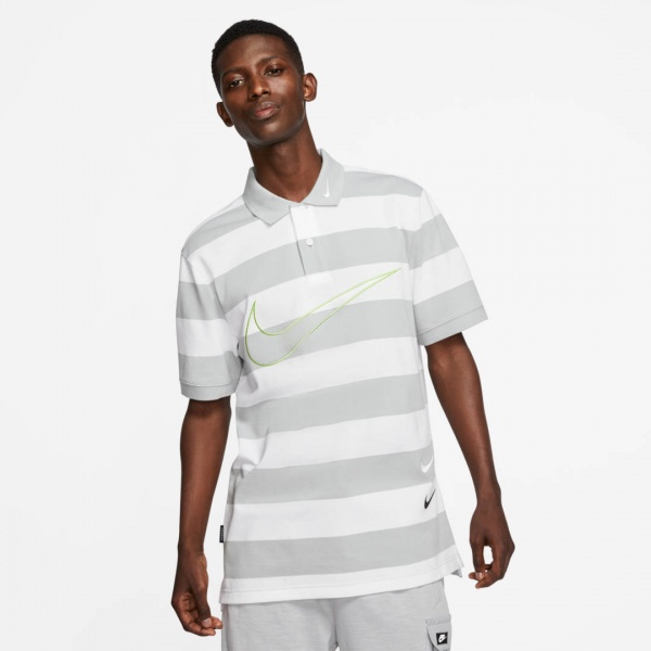 Поло Nike M NSW SWOOSH POLO SS KNT CJ4909-077 р.L сірий