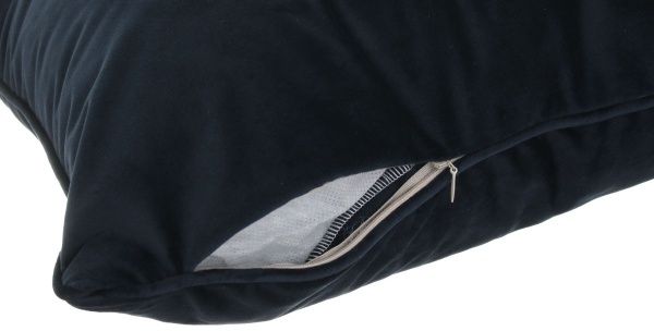 Подушка декоративная Велюр с кантом 45x45 см синий La Nuit 